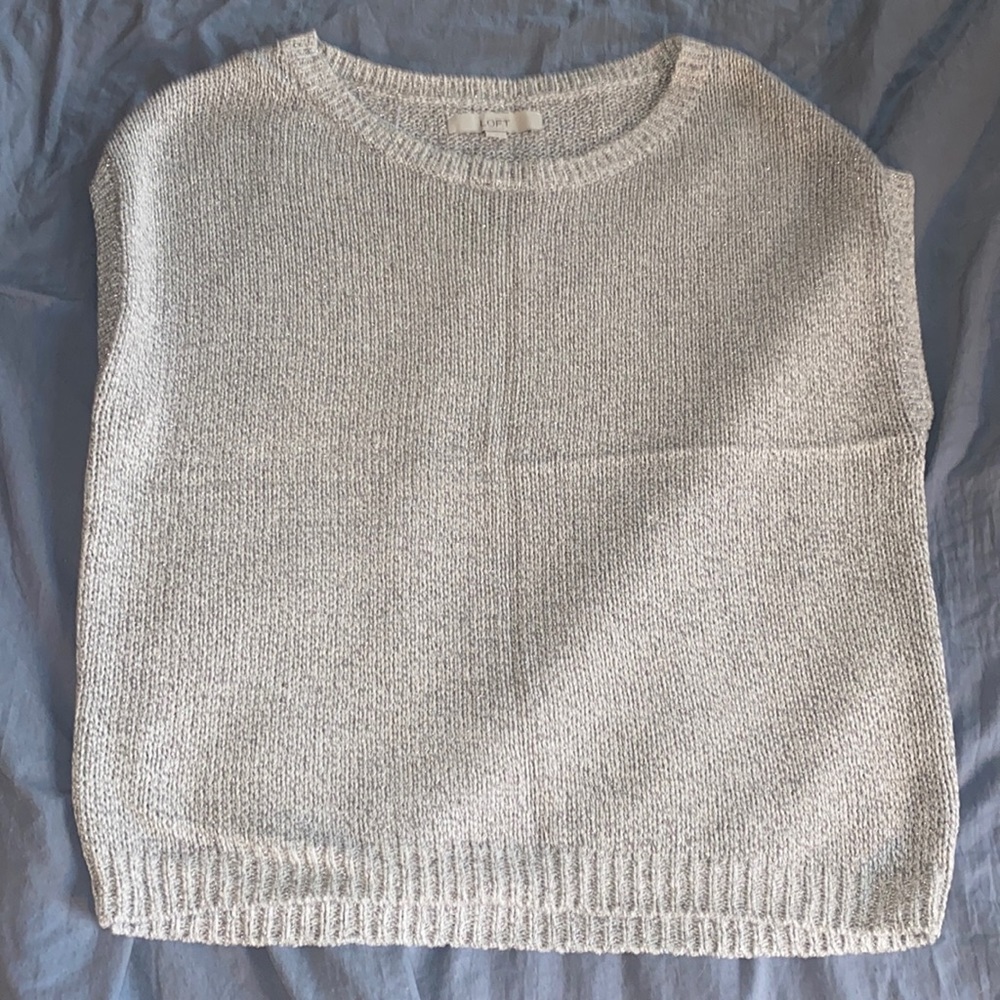 Loft Sweater size large has a slight sparkle to it that’s not shown on camera